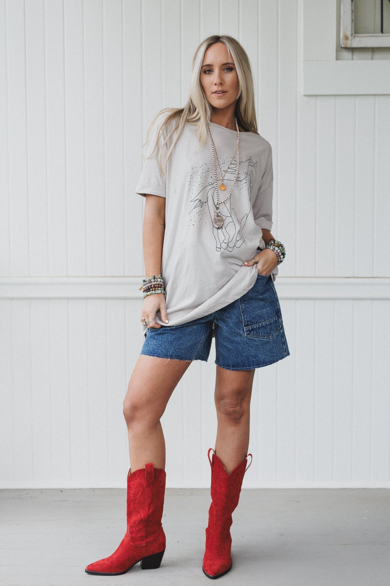 Faded Glory Denim Shorts - Medium Wash