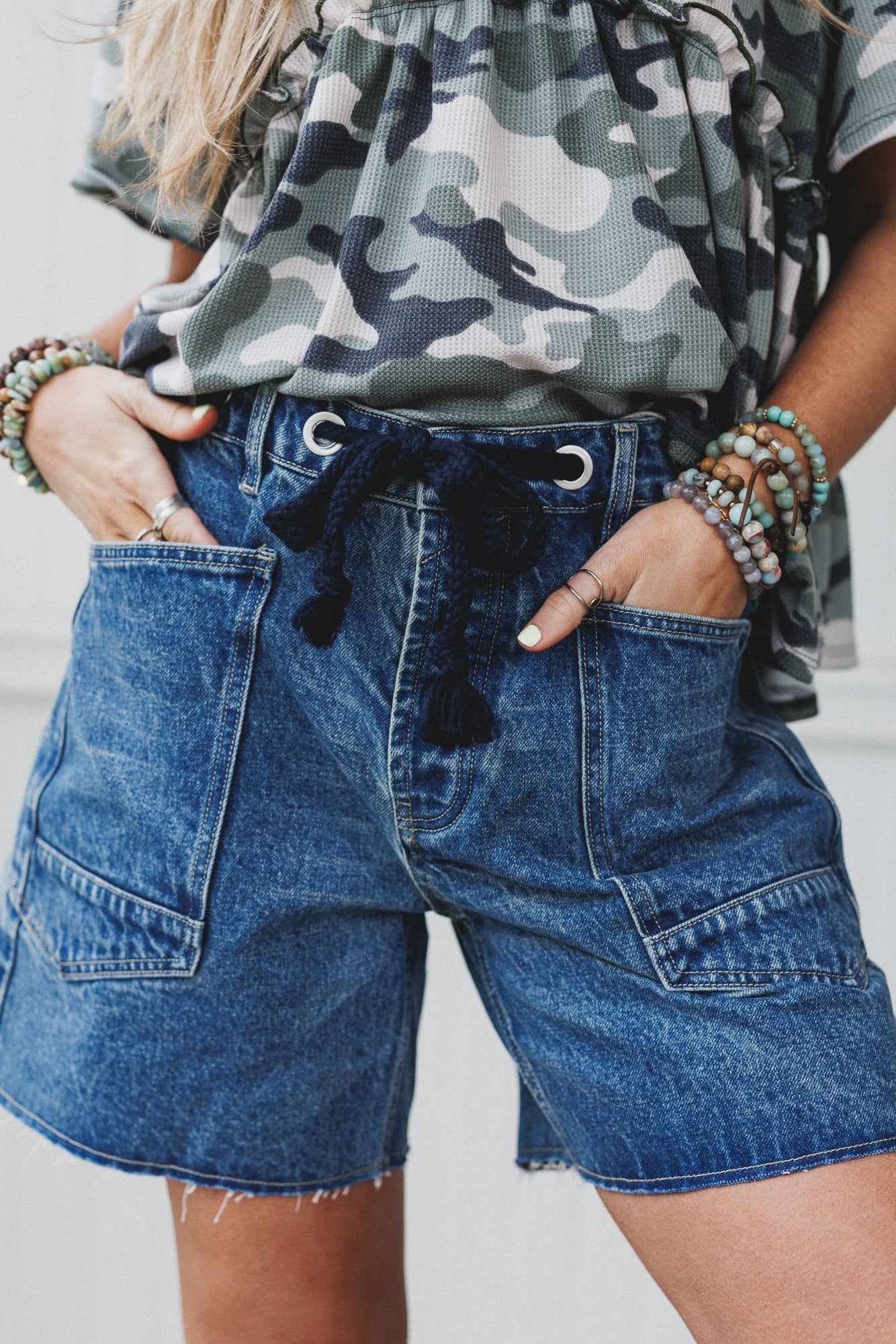 Faded Glory Denim Shorts - Medium Wash