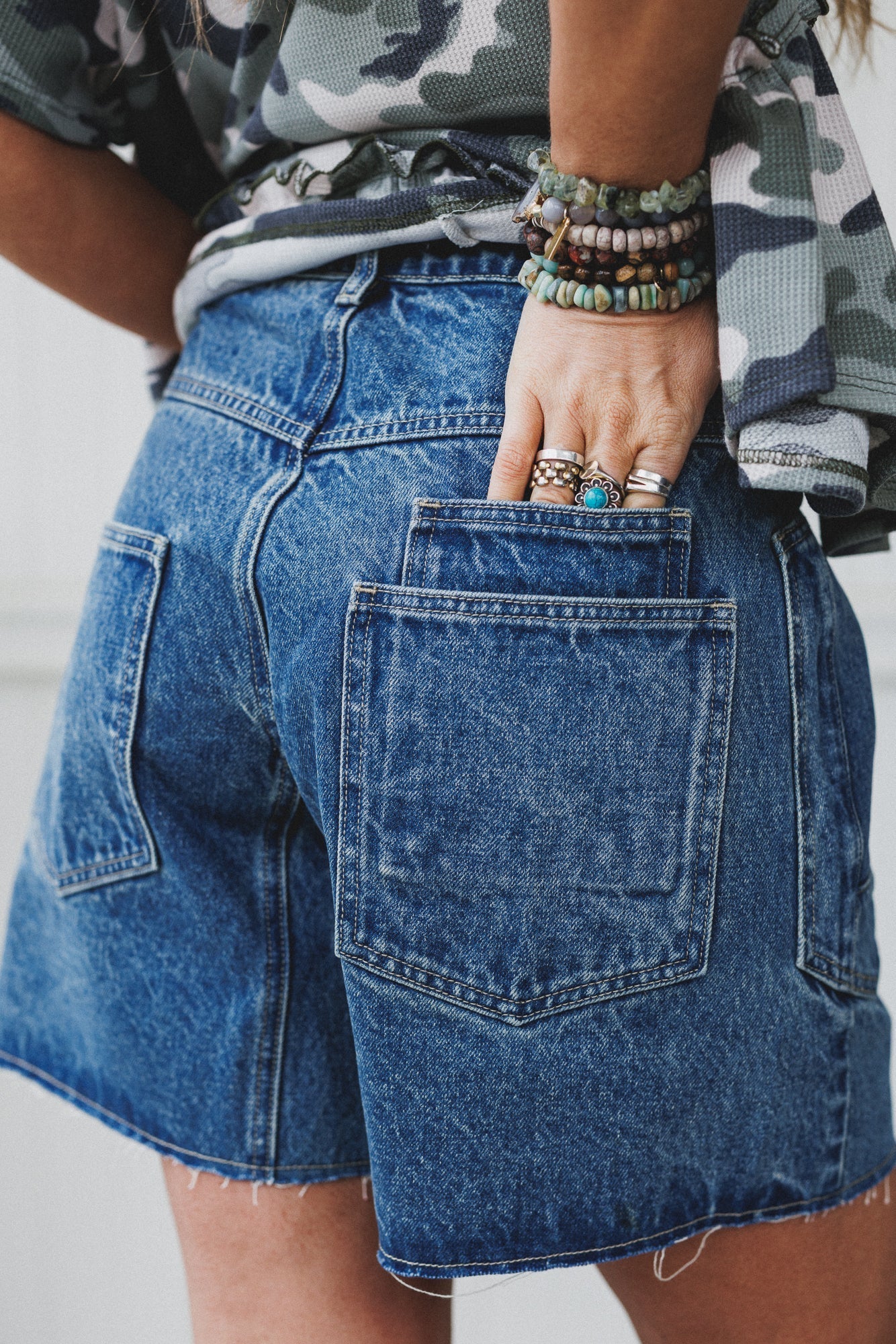 Faded Glory Denim Shorts - Medium Wash