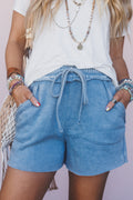 Wildflower Wanderer Shorts - Blue