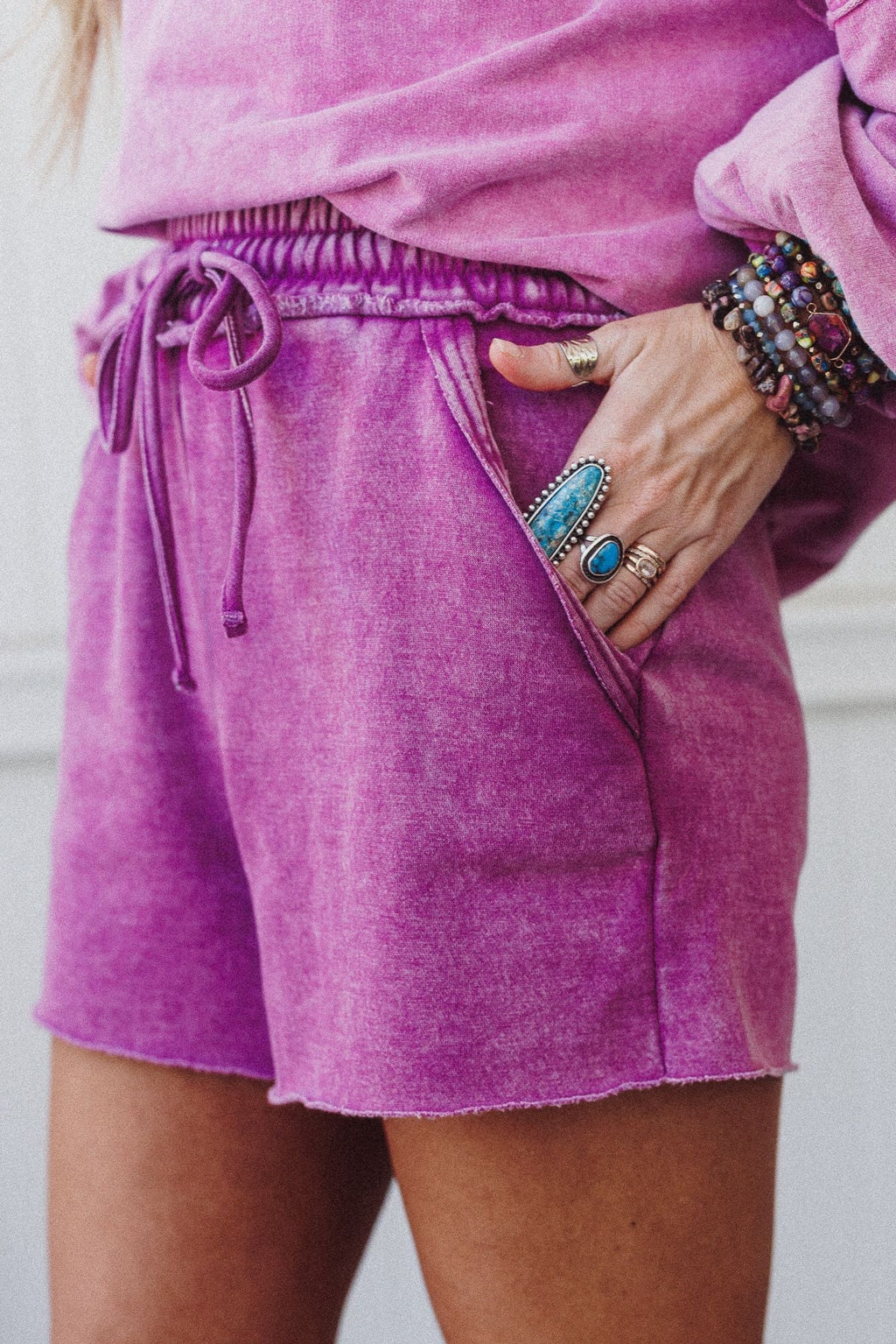 Wildflower Wanderer Shorts - Plum