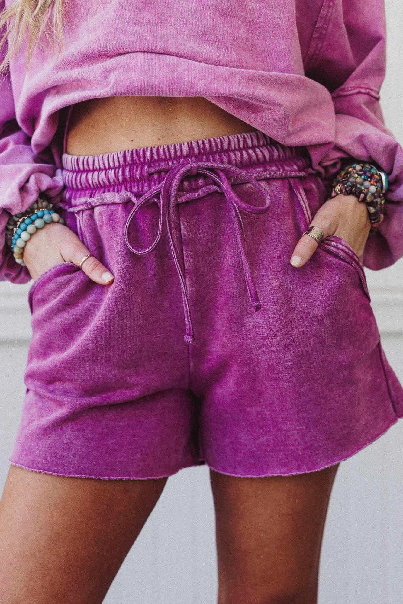 Wildflower Wanderer Shorts - Plum